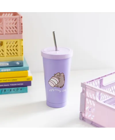 Pusheen Moments - kubek ze słomką