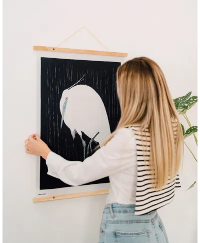 Czapla w deszczu - banner