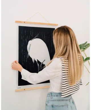 Czapla w deszczu - banner