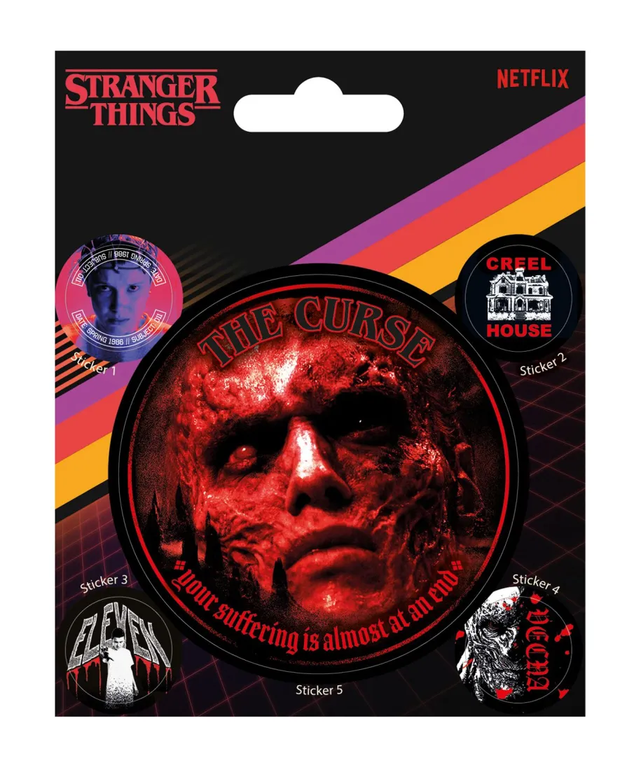 Stranger Things 80s Horror - naklejki