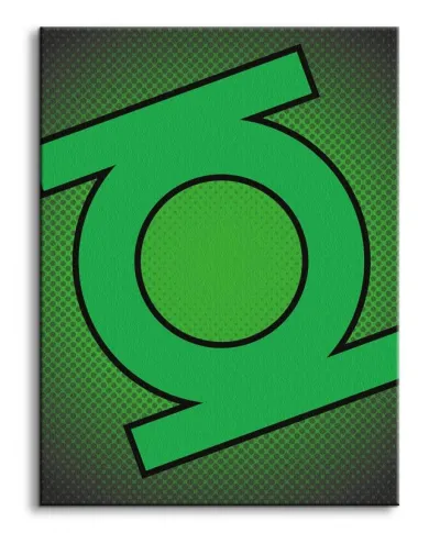 Dc Comics (Green Lantern Symbol) - Obraz na płótnie