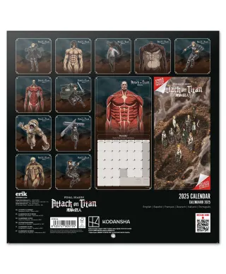 Attack On Titan - kalendarz 2025