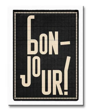 Bonjour - Obraz na płótnie