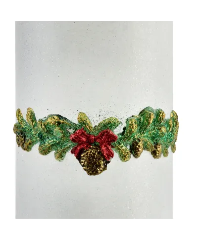 ŚWIECA LAMPION WALEC WIANEK BIAŁY 360