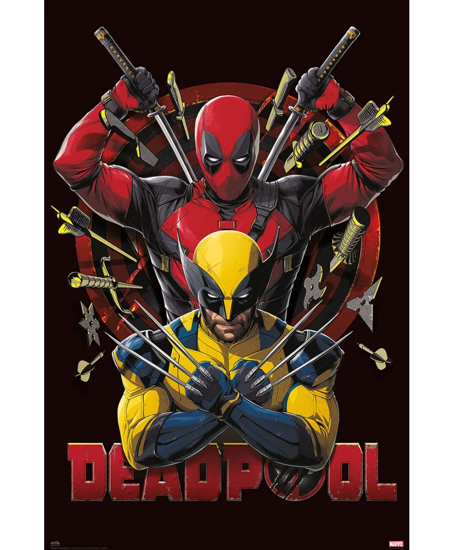 Deadpool and Wolverine Armed - plakat