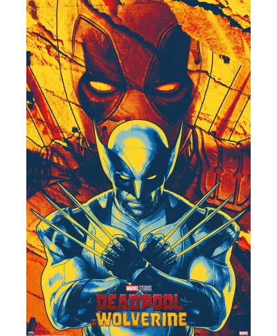 Deadpool and Wolverine Pose - plakat