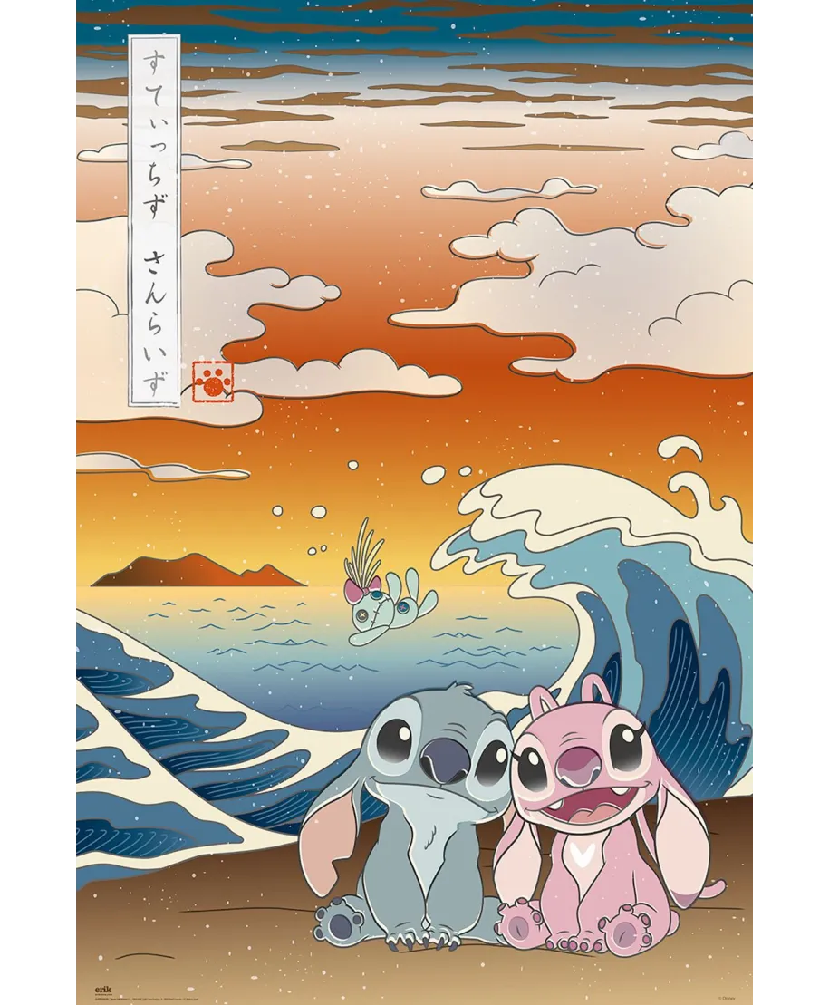 Disney Stitch Japan - plakat