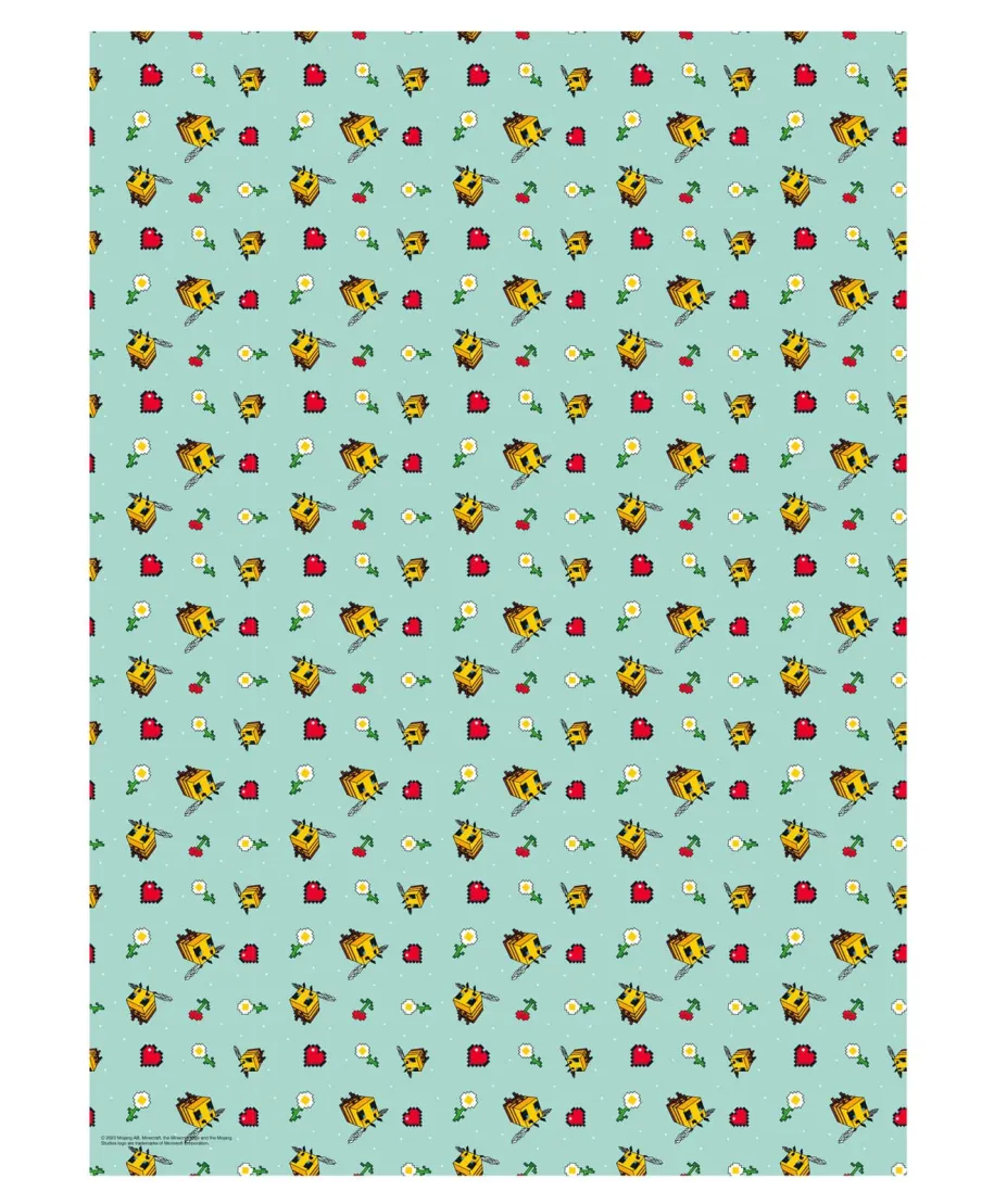 Minecraft Bees - papier do pakowania