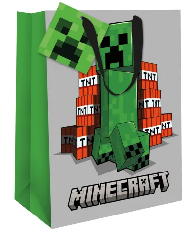 Minecraft Creeper - torebka na prezent