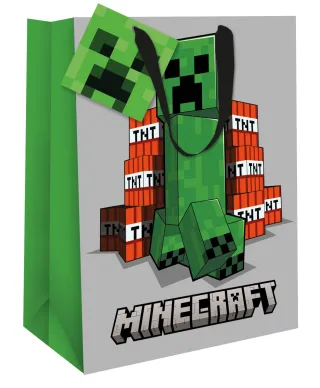 Minecraft Creeper - torebka na prezent