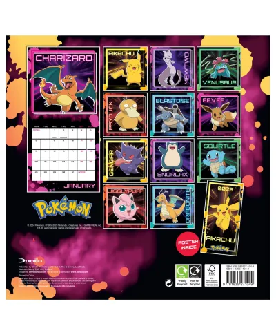 Pokemon - kalendarz 2025