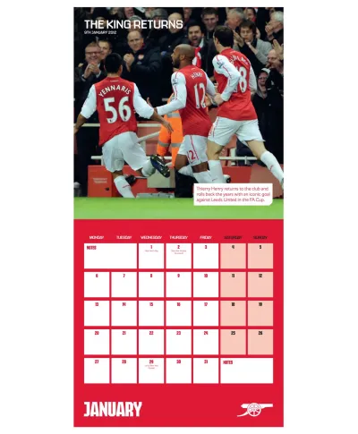 Arsenal FC Legends - kalendarz 2025