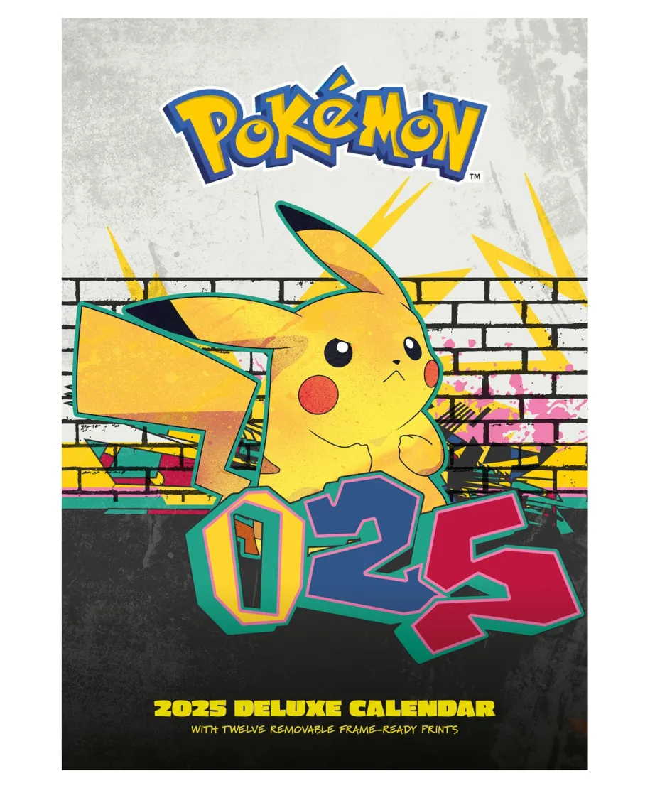 Pokemon Deluxe - kalendarz A3 na 2025 rok