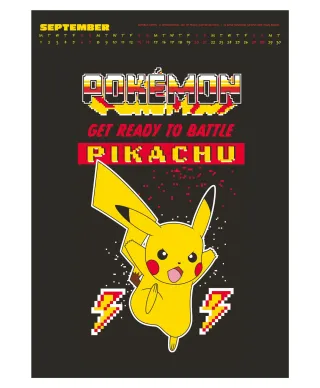 Pokemon Deluxe - kalendarz A3 na 2025 rok