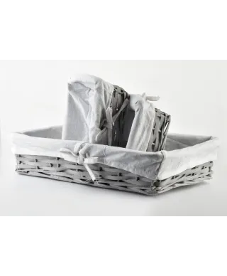 WILL Komplet 3 koszy XL:39x25xh9/2M:19x16xh8cm