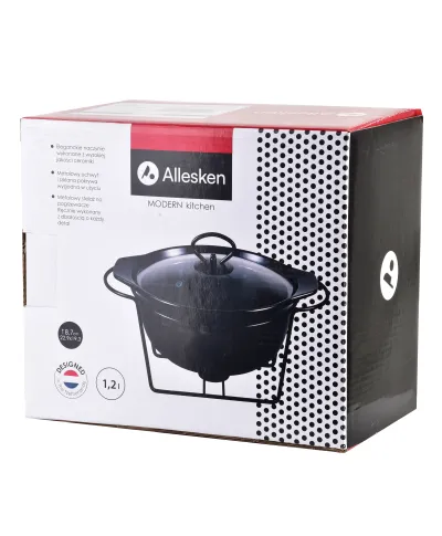 MODERN KITCHEN Naczynie z podgrzewaczem1,2l 22,9x19,3xH8,7cm