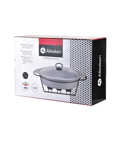 MODERN KITCHEN Naczynie z podgrzewaczem1,6l 33,1x22,2xH7cm