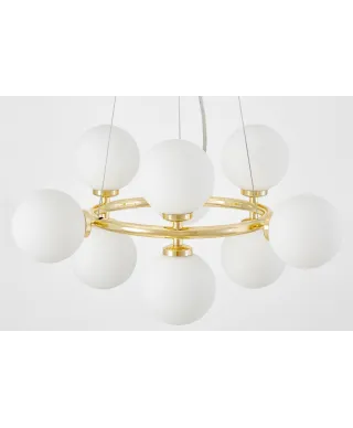 NOWOCZESNA LAMPA WISZĄCA KLASYCZNE ZŁOTO MARSIADA W9