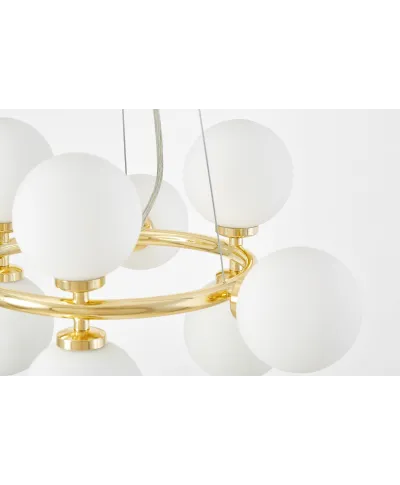 NOWOCZESNA LAMPA WISZĄCA KLASYCZNE ZŁOTO MARSIADA W9