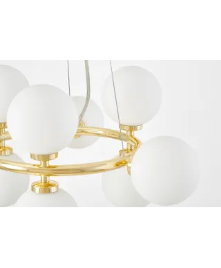 NOWOCZESNA LAMPA WISZĄCA KLASYCZNE ZŁOTO MARSIADA W9