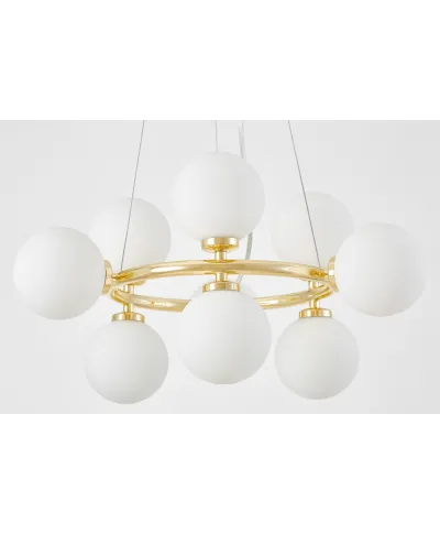 NOWOCZESNA LAMPA WISZĄCA KLASYCZNE ZŁOTO MARSIADA W9