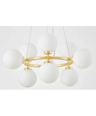 NOWOCZESNA LAMPA WISZĄCA KLASYCZNE ZŁOTO MARSIADA W9