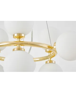 NOWOCZESNA LAMPA WISZĄCA KLASYCZNE ZŁOTO MARSIADA W9