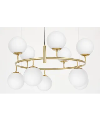 NOWOCZESNA LAMPA WISZĄCA BIAŁO-MOSIĘŻNA CEREDO NEO W10