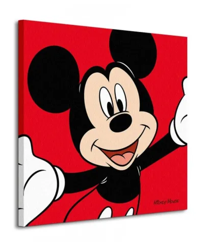 Mickey Mouse (Red) - Obraz na płótnie