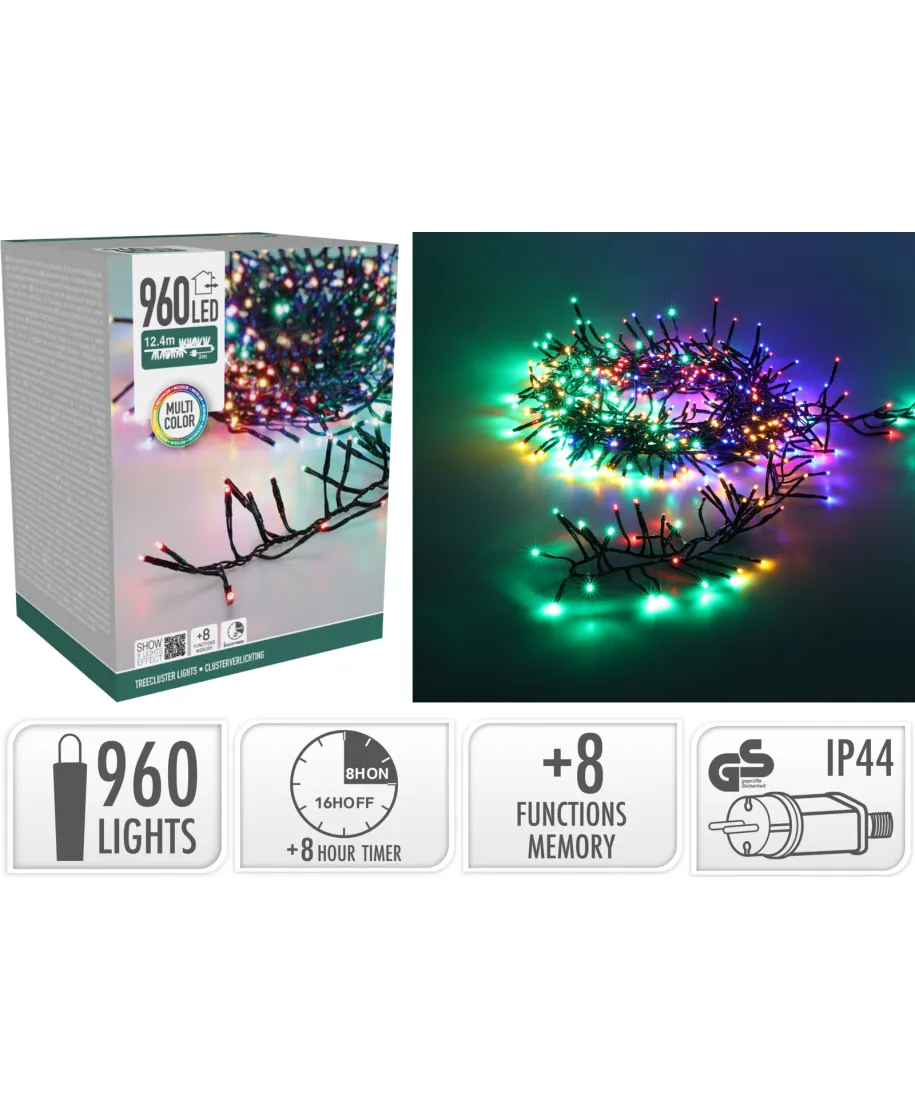 Łańcuch świetlny 960LED WIELOKOLOROWY