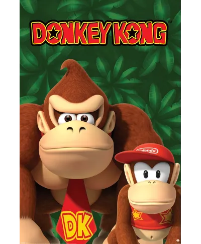 Nintendo Donkey Kong And Diddy Kong - plakat