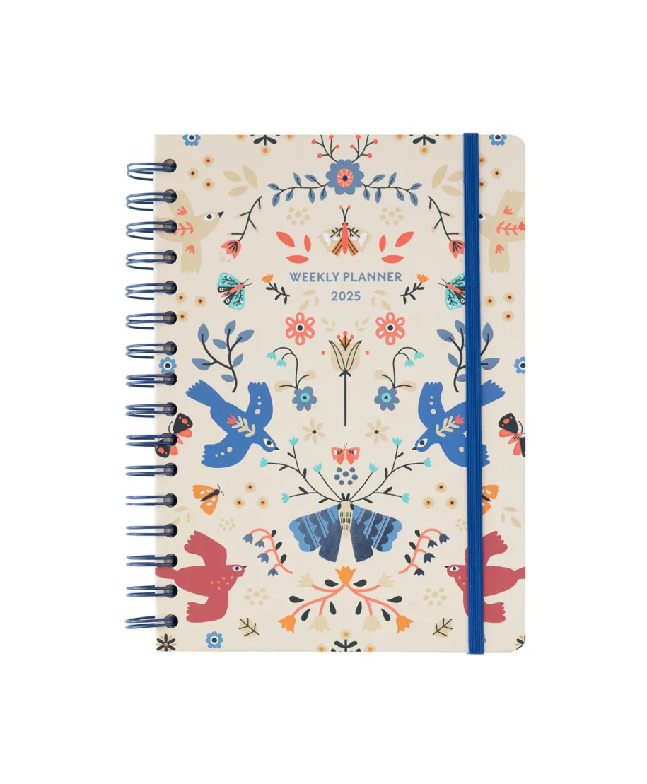 Frida Kahlo Nordic Folk - dziennik kalendarz 2025