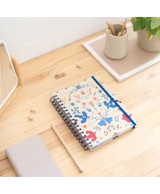 Frida Kahlo Nordic Folk - dziennik kalendarz 2025