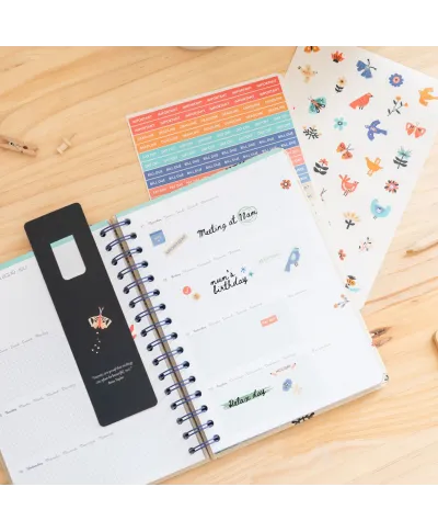 Frida Kahlo Nordic Folk - dziennik kalendarz 2025