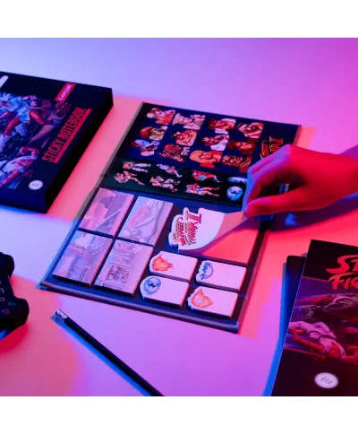 Street Fighter - notes A5 z kartkami samoprzylepnymi