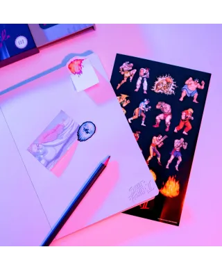 Street Fighter - notes A5 z kartkami samoprzylepnymi