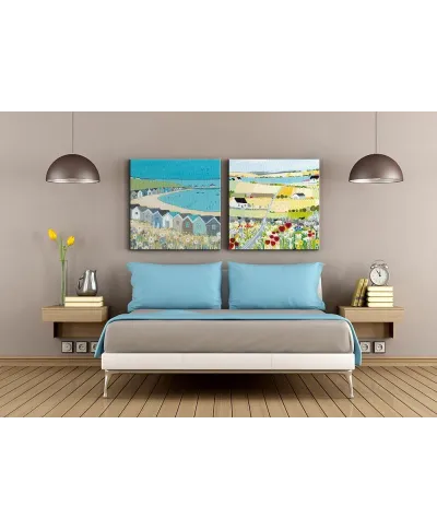 Beach Huts - Obraz na płótnie