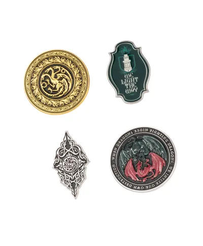 Game Of Thrones House Of The Dragon - zestaw 4 przypinek