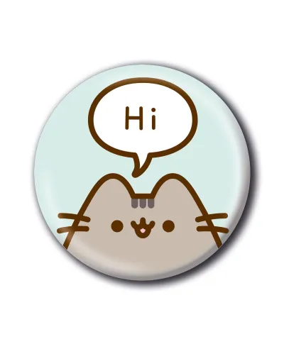 Pusheen Hi - przypinka