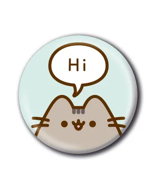 Pusheen Hi - przypinka