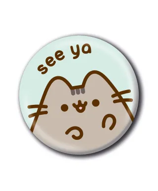 Pusheen See Ya - przypinka