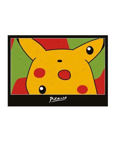 Threadless Pikachu Pablo Pikasso - pocztówka