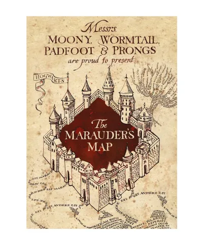 Harry Potter Marauder's Map - pocztówka