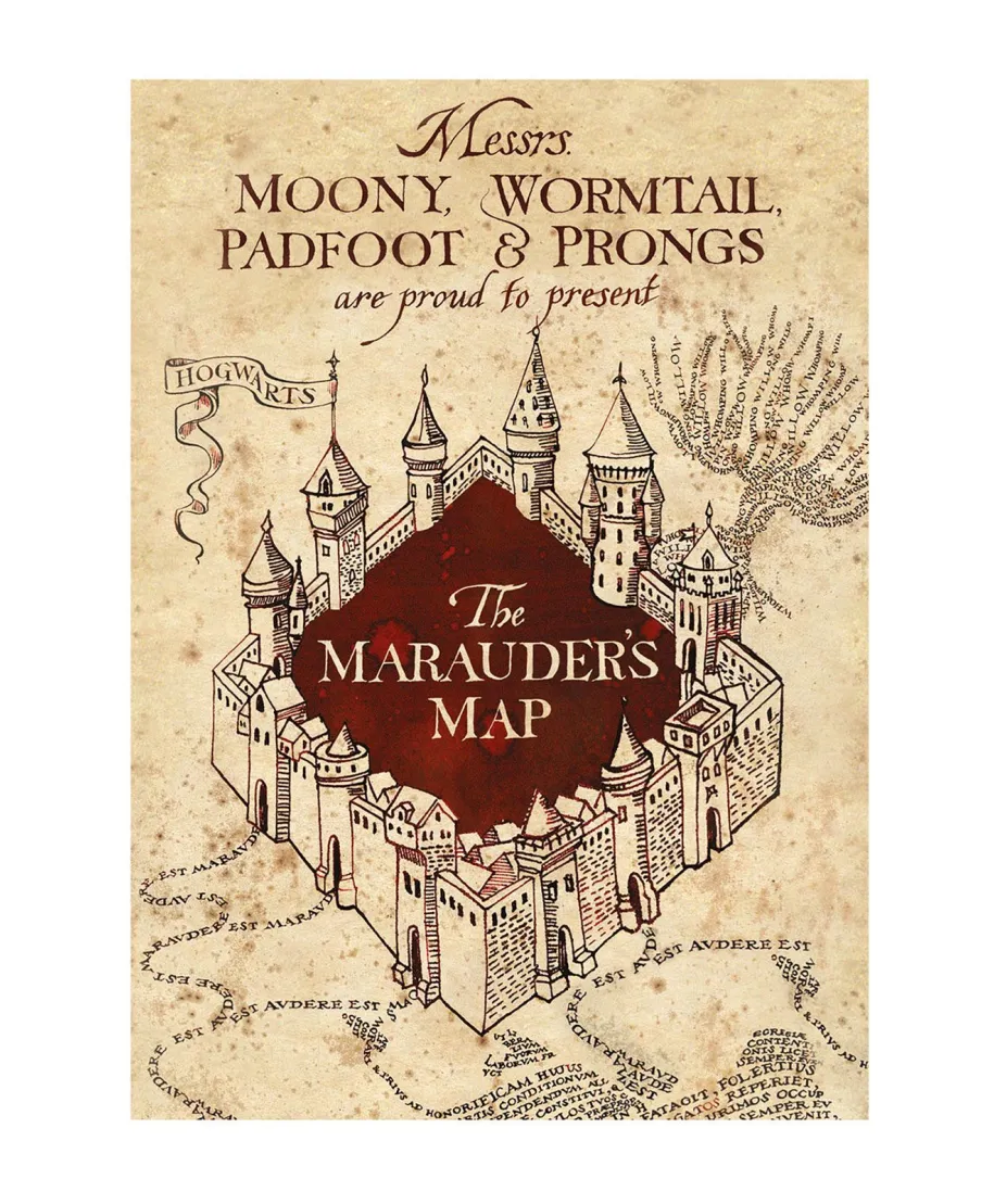 Harry Potter Marauder's Map - pocztówka