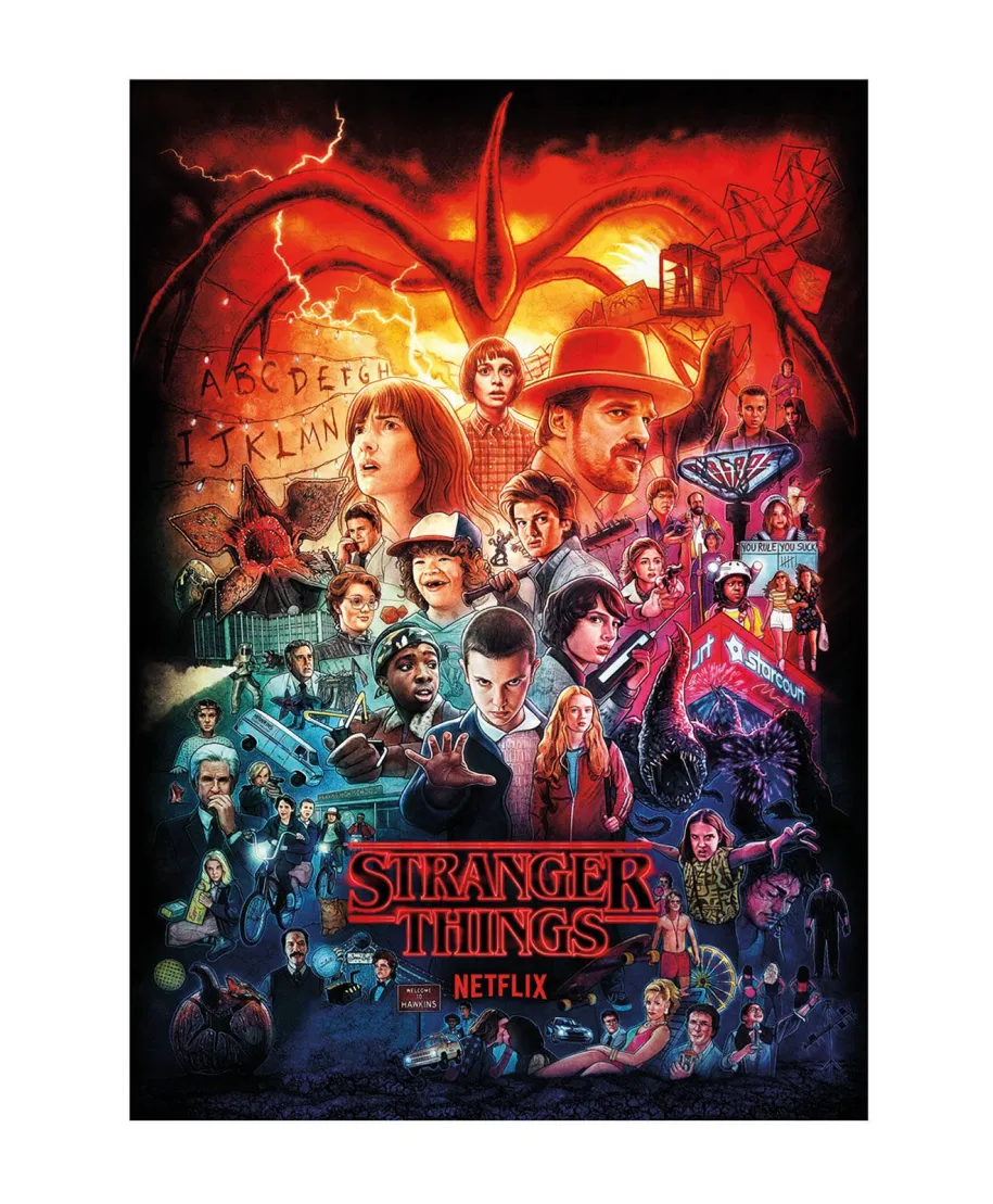 Stranger Things Seasons Montage - pocztówka