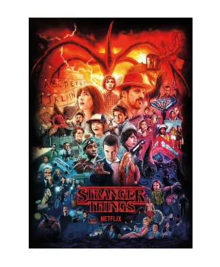 Stranger Things Seasons Montage - pocztówka