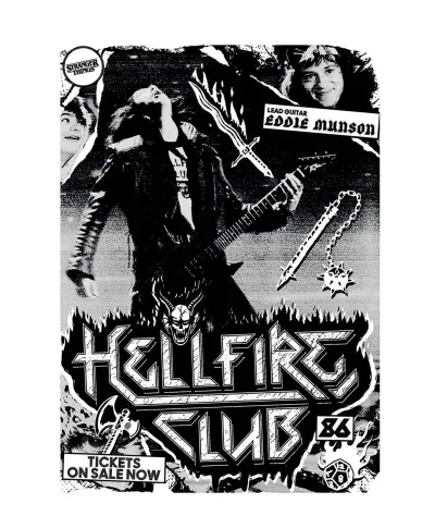 Stranger Things Hellfire Club Eddie Munson 86 - pocztówka