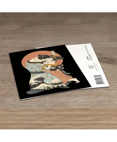 Vincent Trinidad The Kiss Ukiyo-E - pocztówka