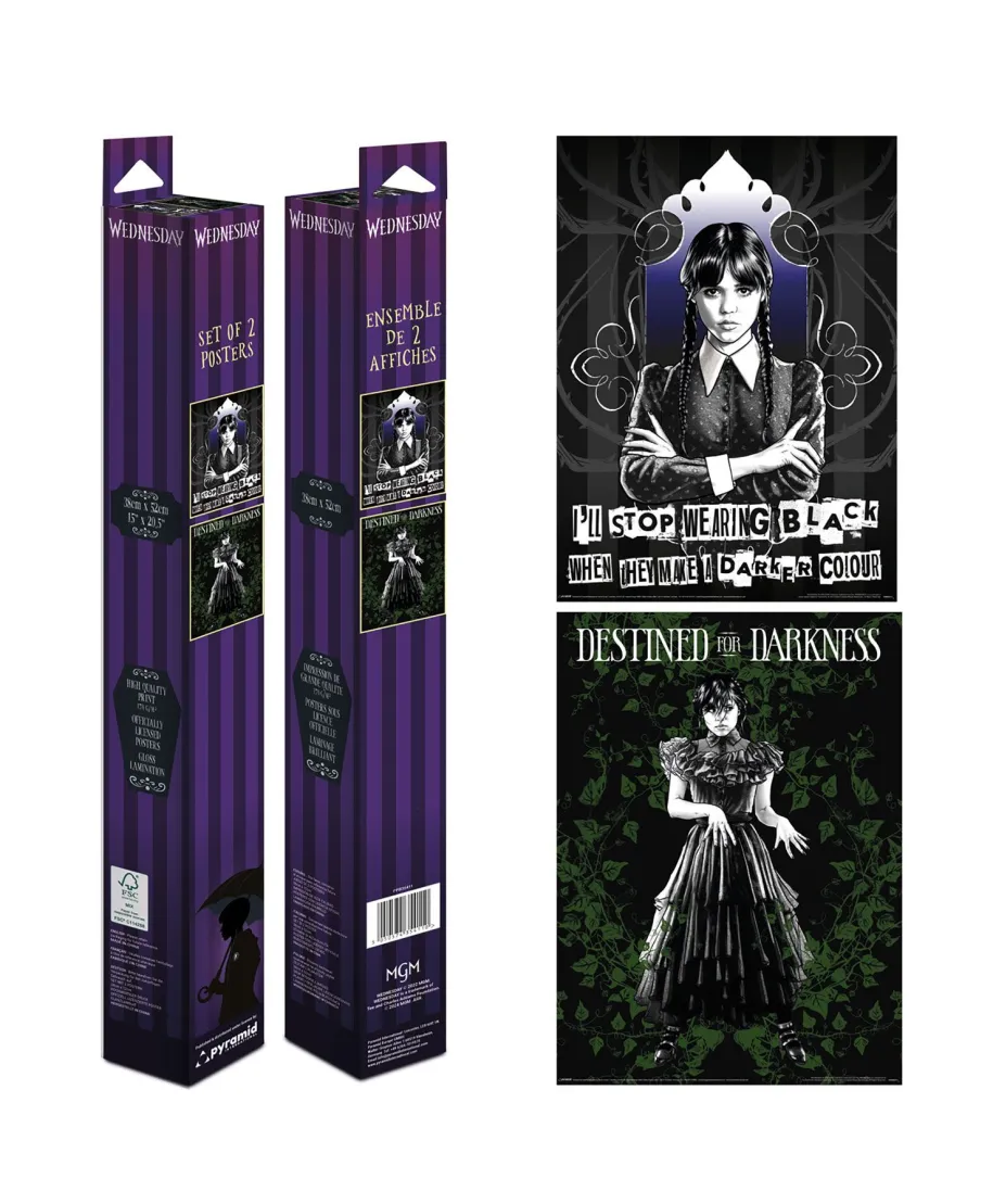 Wednesday Goth - zestaw 2 plakatów