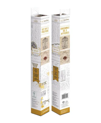 Harry Potter Map and School List - zestaw 2 plakatów